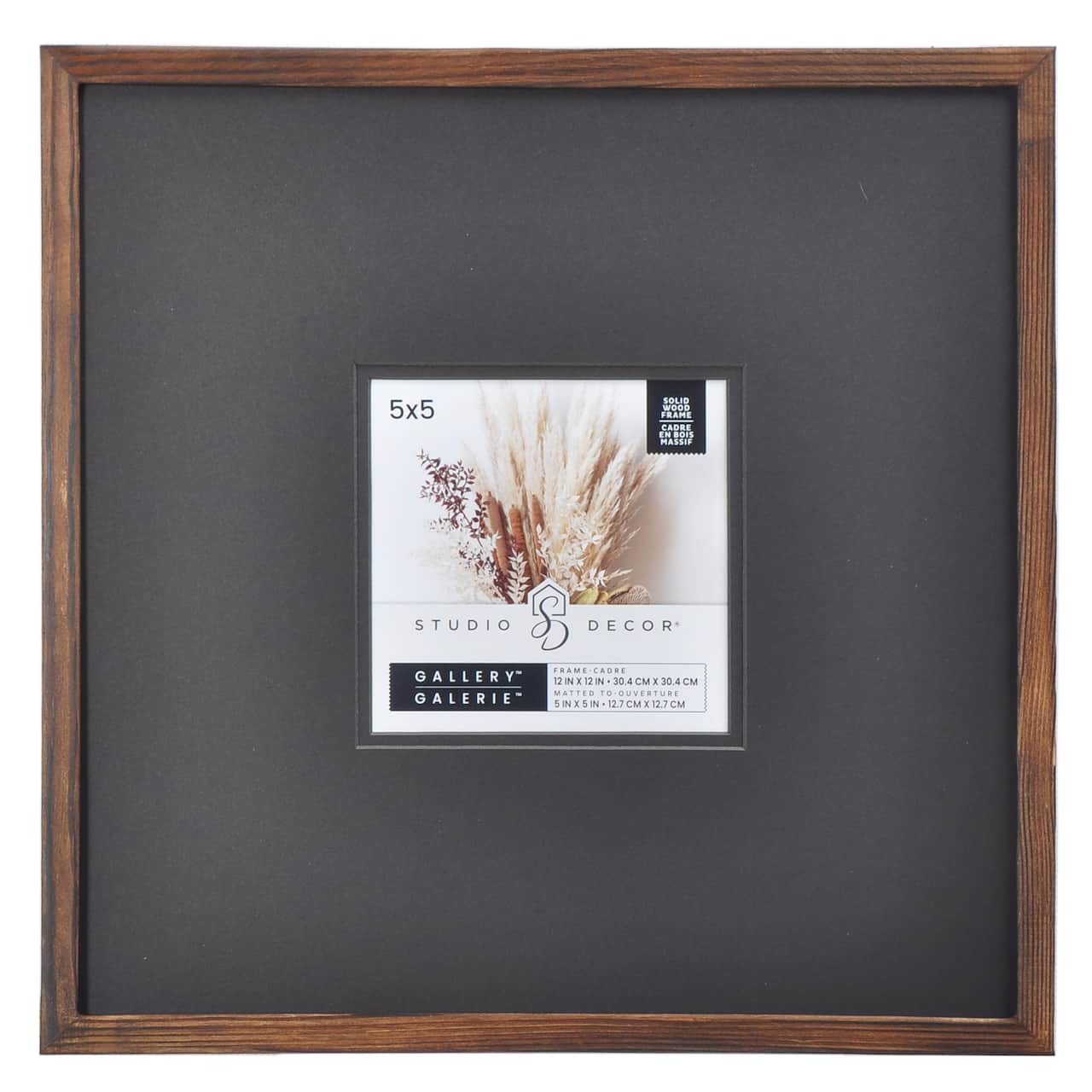 Cadre en bois foncé avec passe-partout, Galerie de Studio Décor